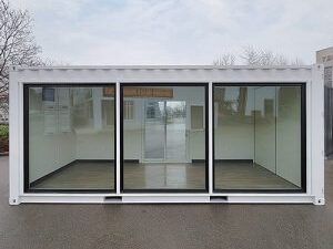 20FT HIGH CUBE GLASS OFFICE CONTAINER