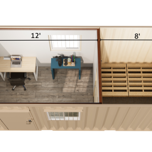 20FT STORAGE AND OFFICE CONTAINER