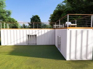 60FT HOME CONTAINER FOR SALE WITH LOFT